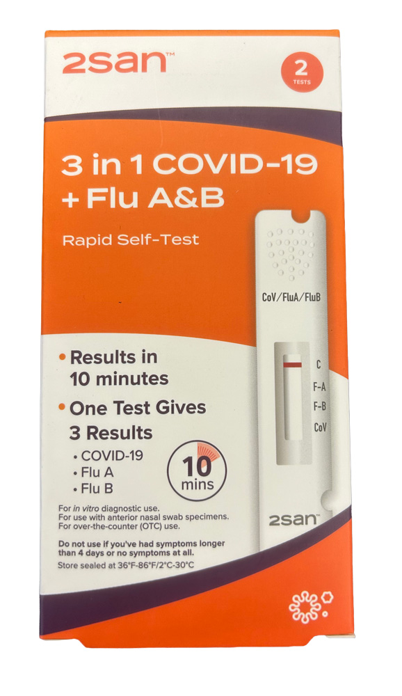 Covid flu test front